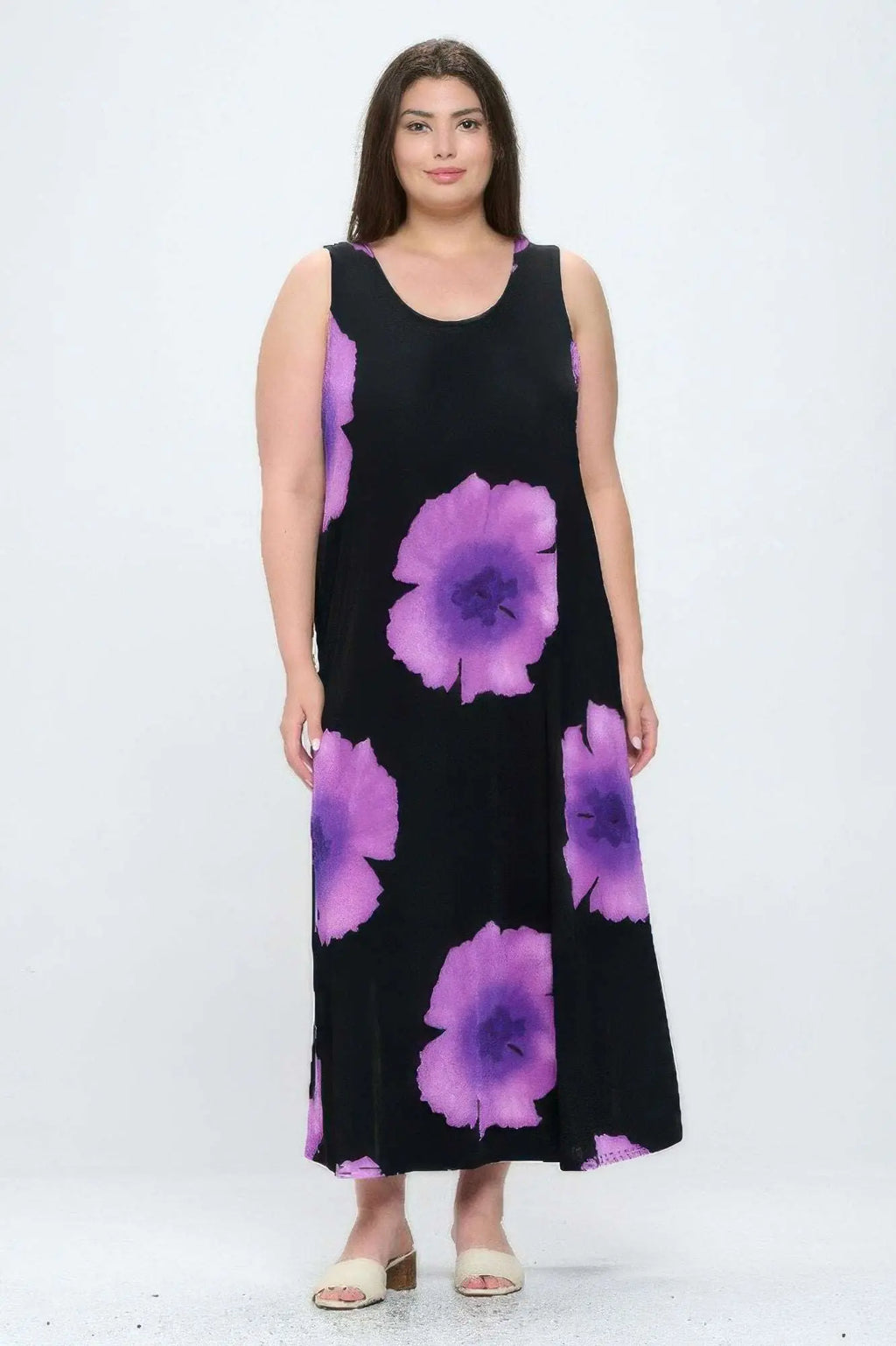 Stretchy Floral Print Maxi Dress - Mr Lou’s Place