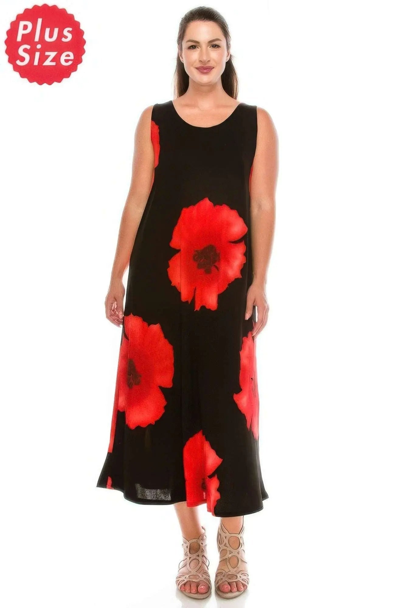 Stretchy Floral Print Maxi Dress - Mr Lou’s Place