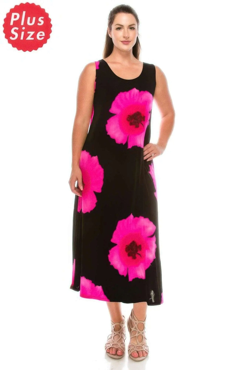 Stretchy Floral Print Maxi Dress - Mr Lou’s Place