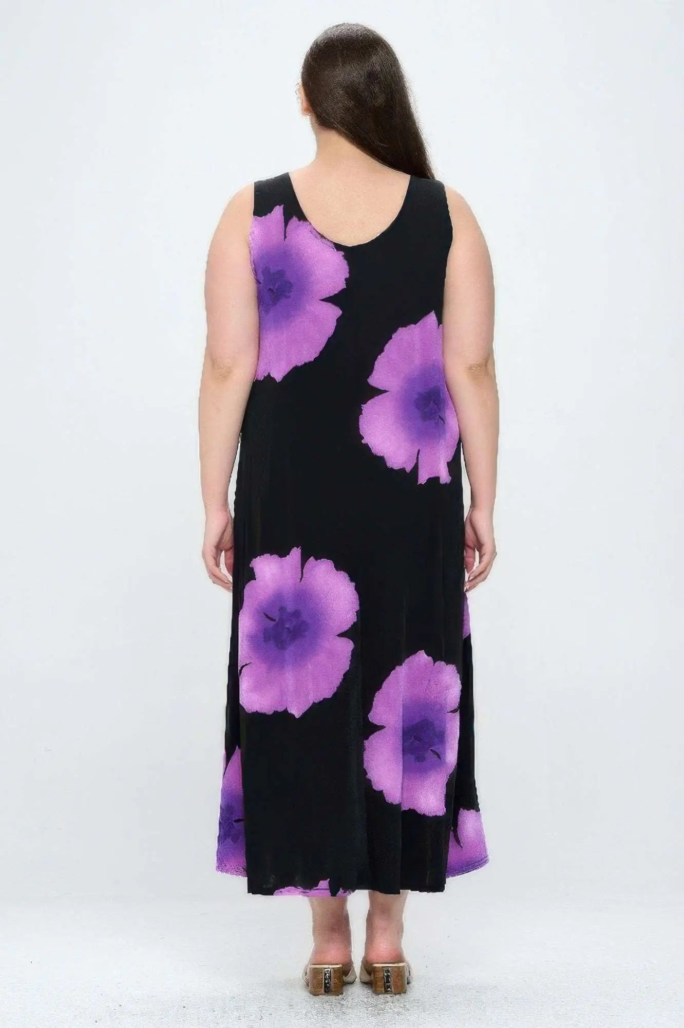 Stretchy Floral Print Maxi Dress - Mr Lou’s Place