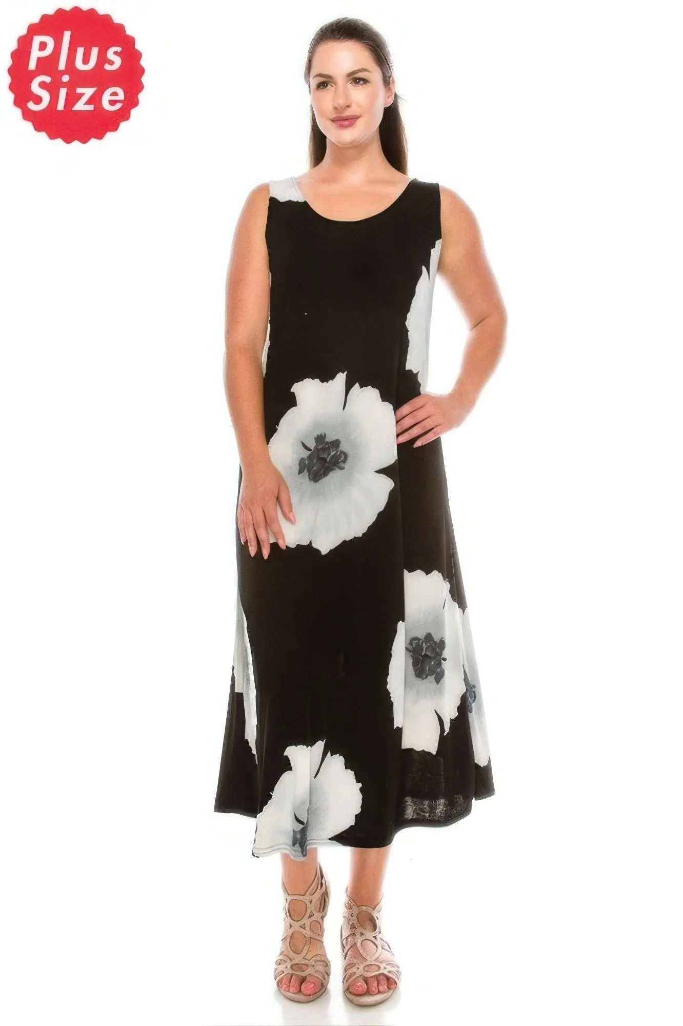 Stretchy Floral Print Maxi Dress - Mr Lou’s Place