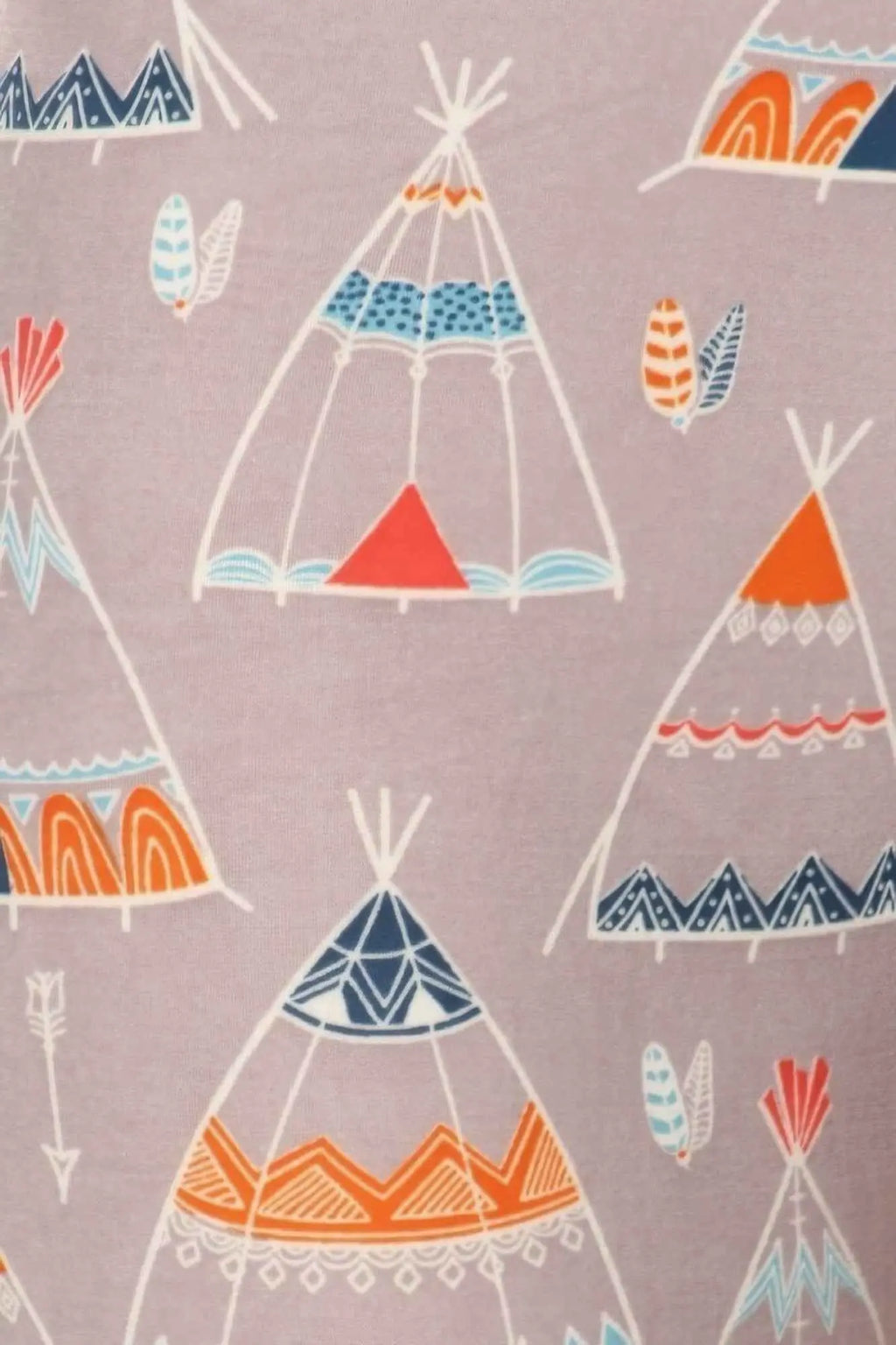 Teepee Print, High Rise, Fitted Leggings, With An Elastic Waistband - Mr Lou’s Place