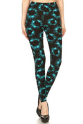 Tie Dye Rinted, Full Length, High Waisted Leggings - Mr Lou’s Place