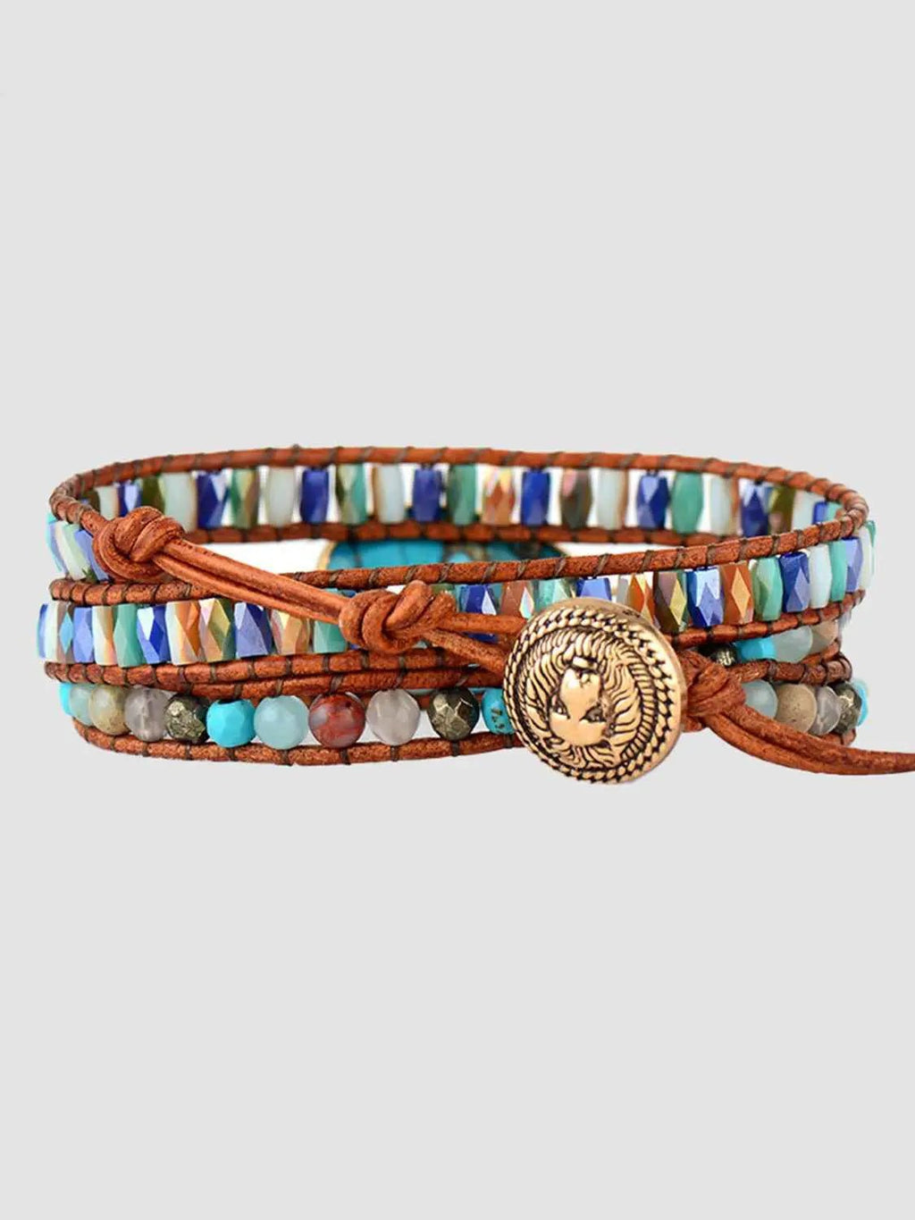 Triple-Layer Natural Stone Bracelet - Mr Lou’s Place