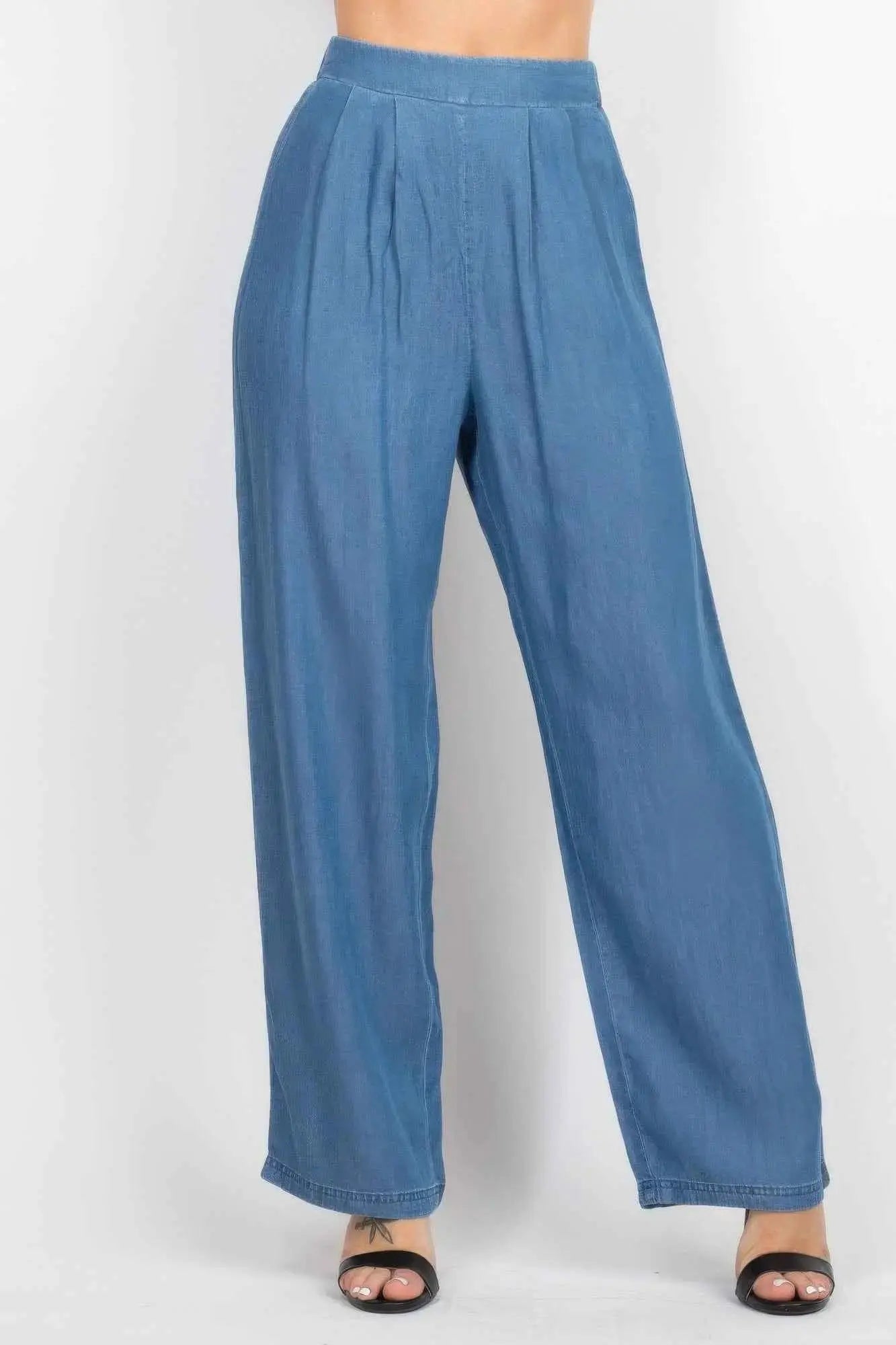 Tube Tied Top & Wide Pants Set - Mr Lou’s Place