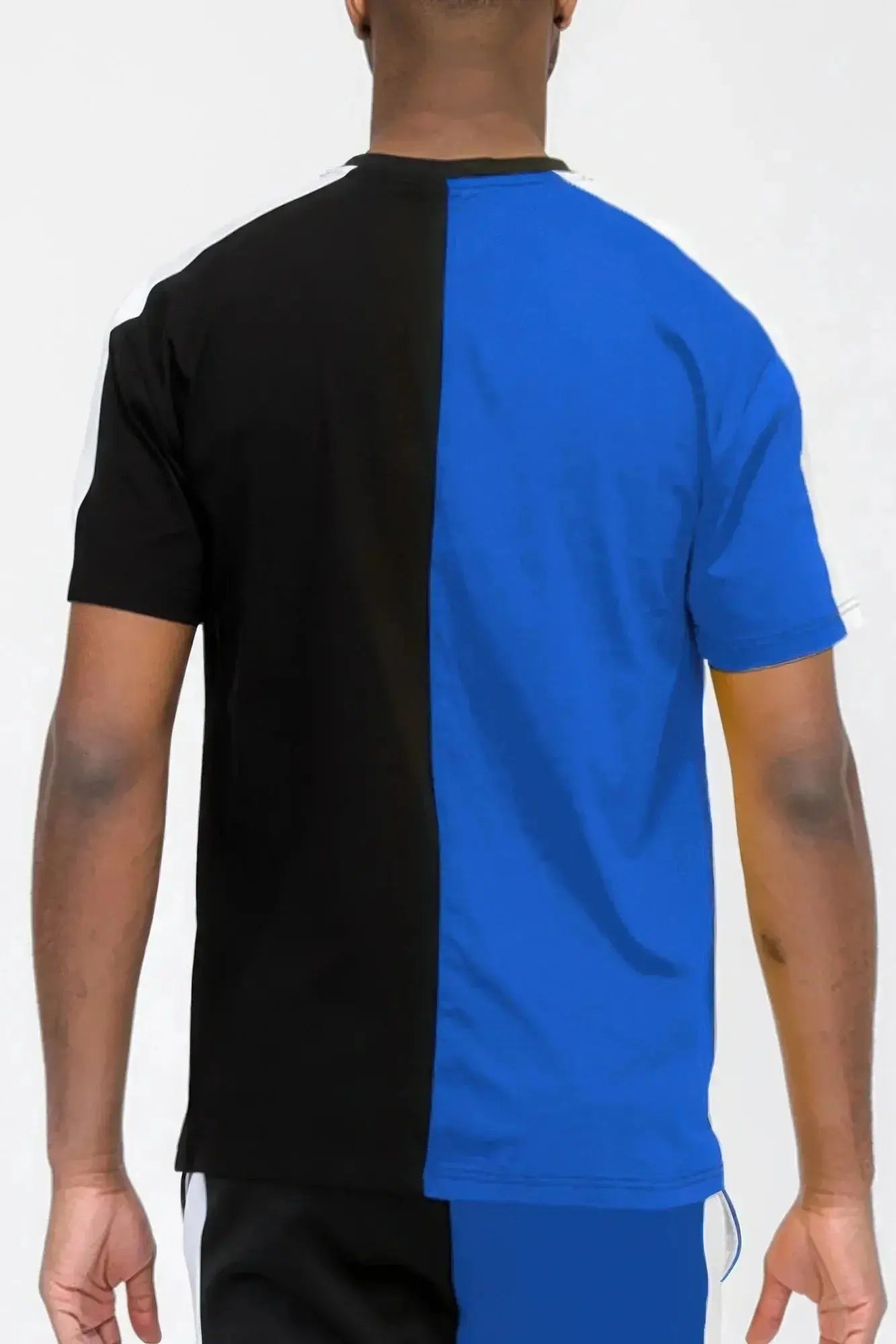 Two Tone Color Block Short Sleeve Tshirt - Mr Lou’s Place