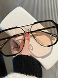 UV Protection Oversized Sunglasses - Mr Lou’s Place