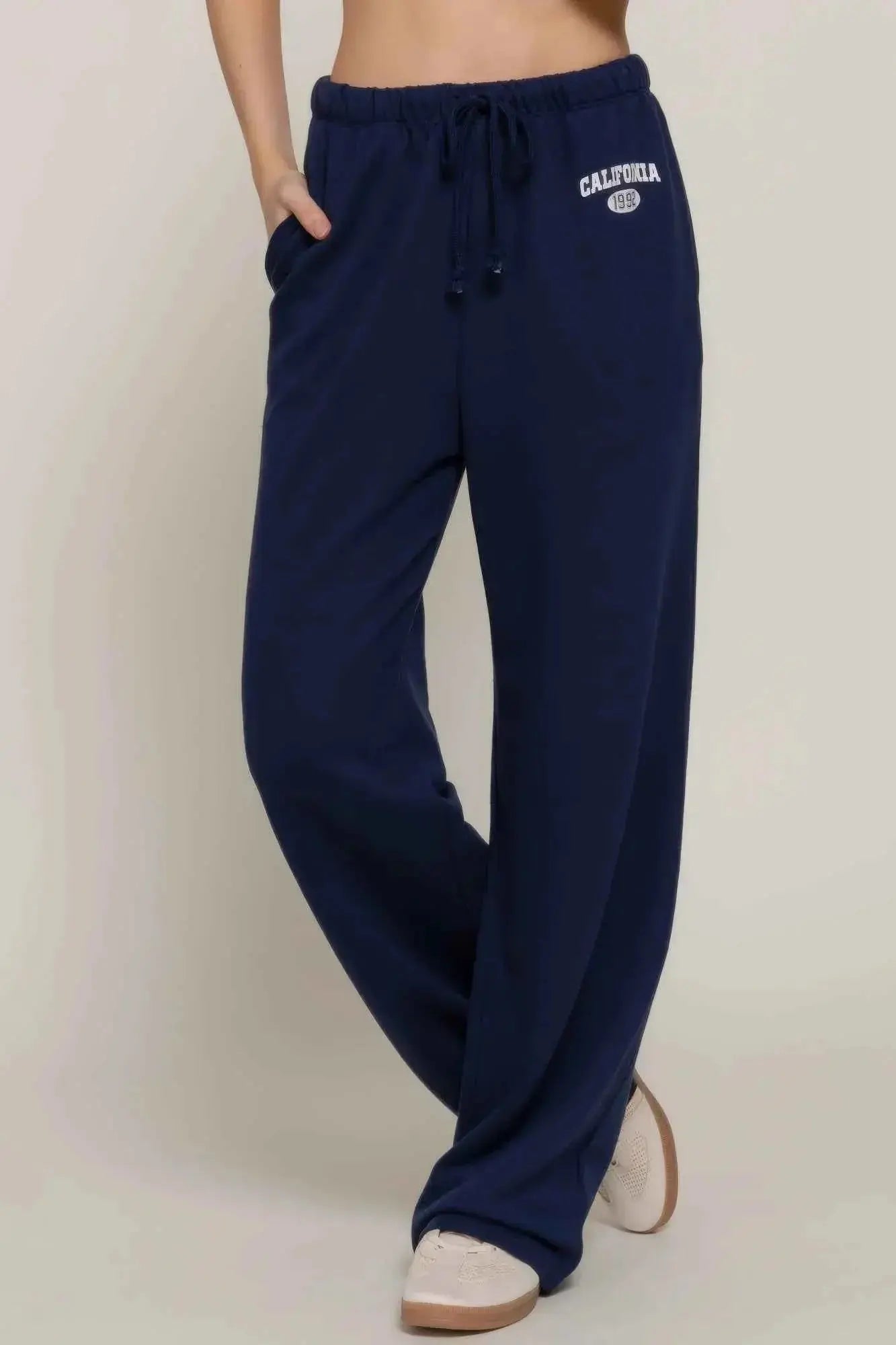 Waistband Print Detail Sweatpants - Mr Lou’s Place