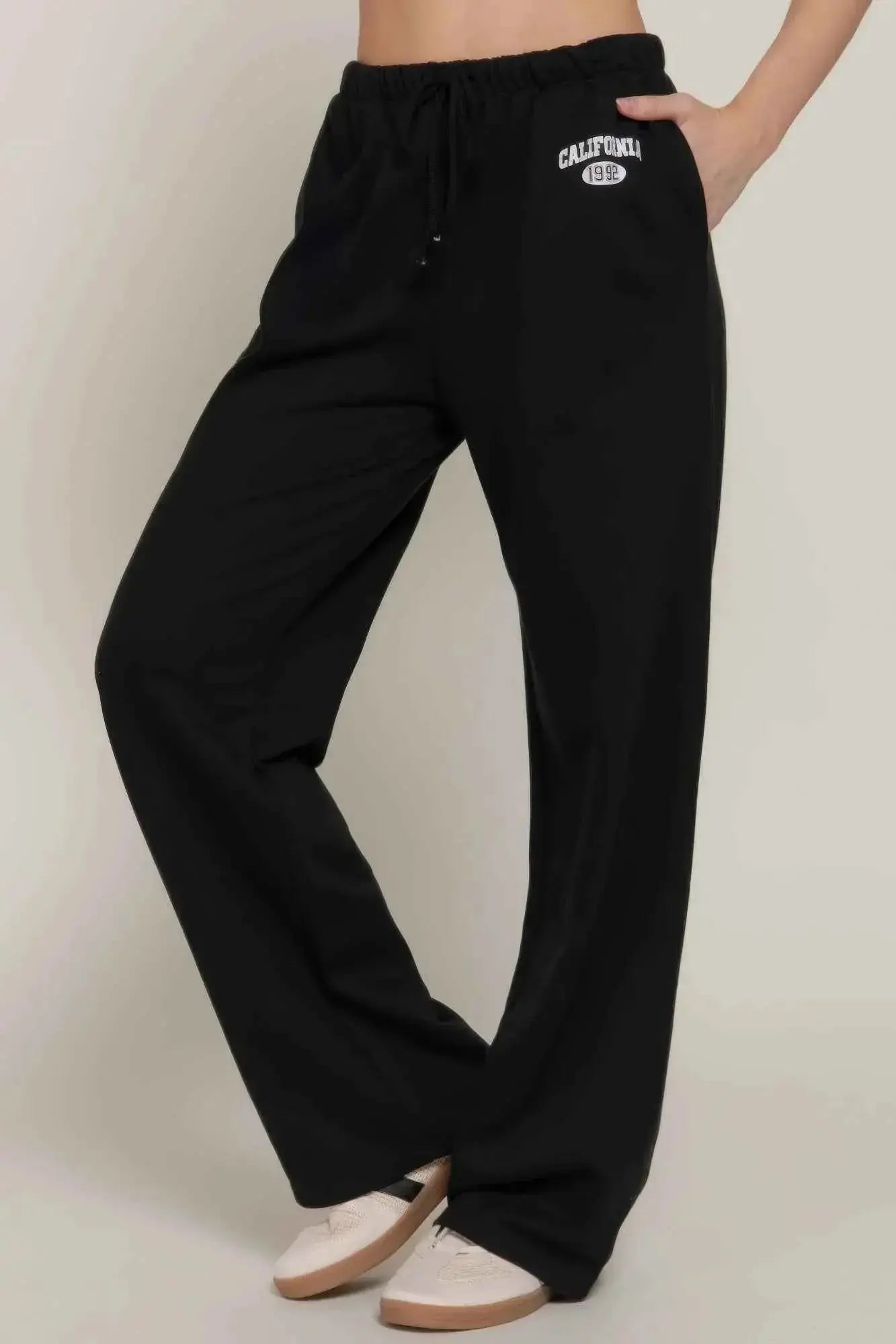 Waistband Print Detail Sweatpants - Mr Lou’s Place