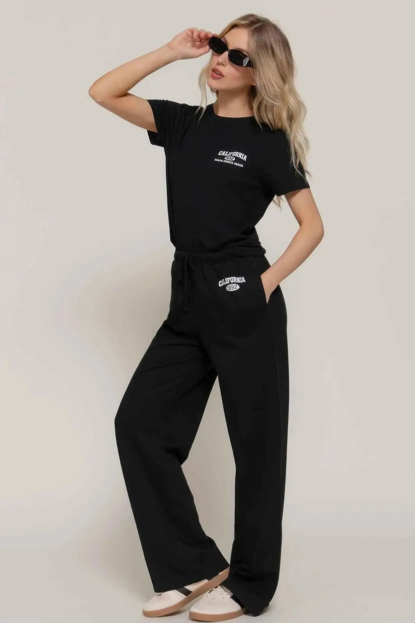 Waistband Print Detail Sweatpants - Mr Lou’s Place