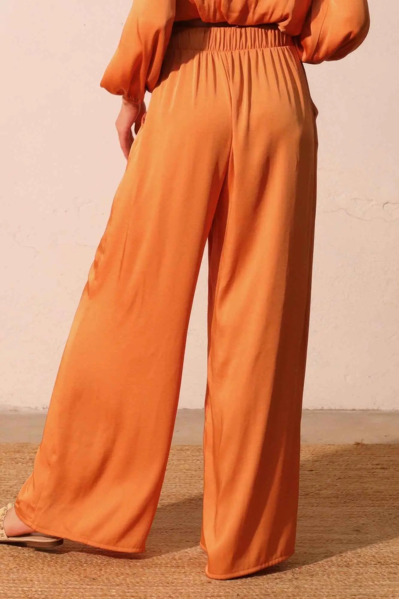 Washed Poly Silk Pocket Pants - Mr Lou’s Place