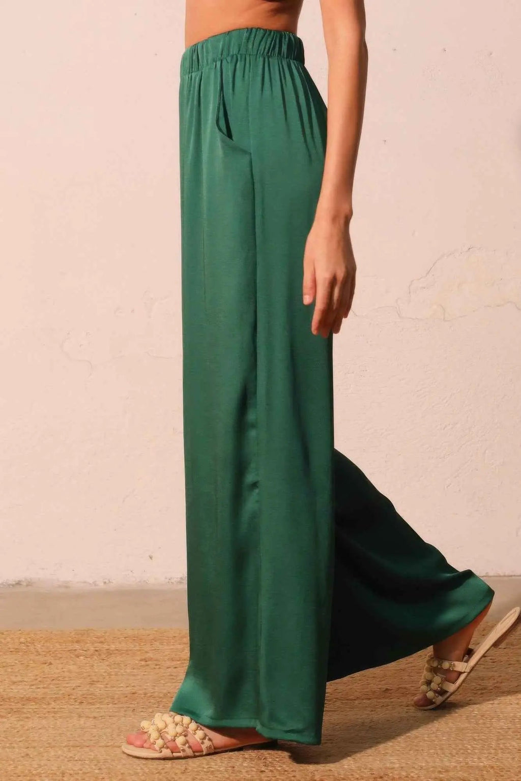 Washed Poly Silk Pocket Pants - Mr Lou’s Place