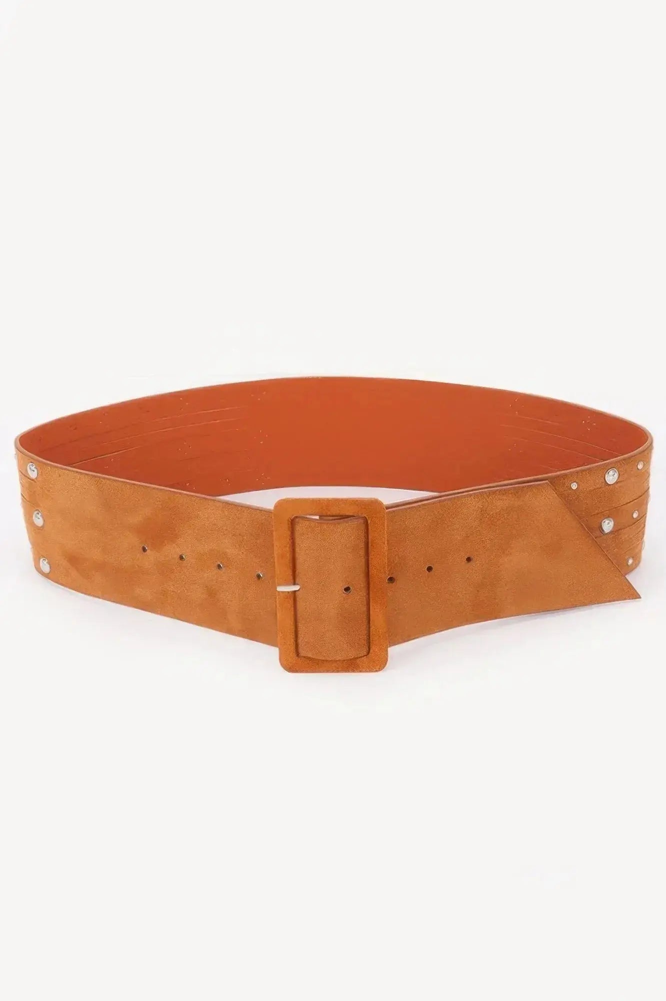 Wide Studded Buckle Belt - Mr Lou’s Place