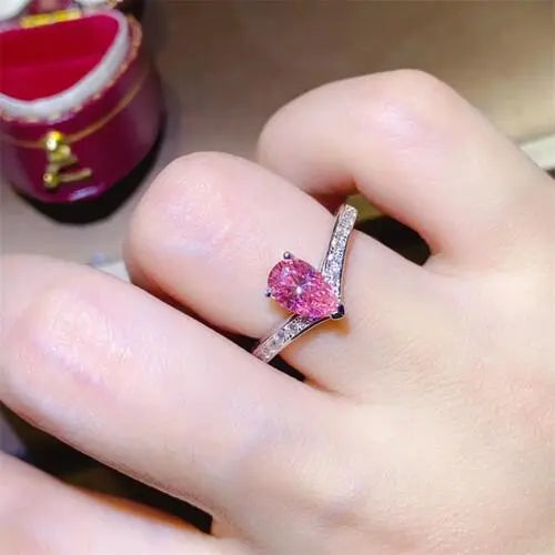 1 Carat Moissanite 925 Sterling Silver Ring - Mr Lou’s Place