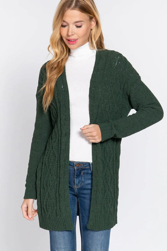 Chenille Sweater Cardigan - Mr Lou’s Place