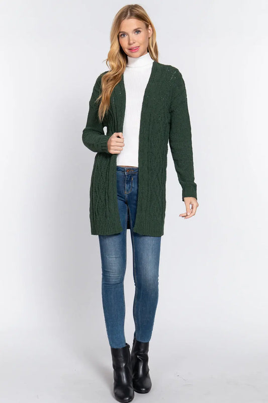 Chenille Sweater Cardigan - Mr Lou’s Place