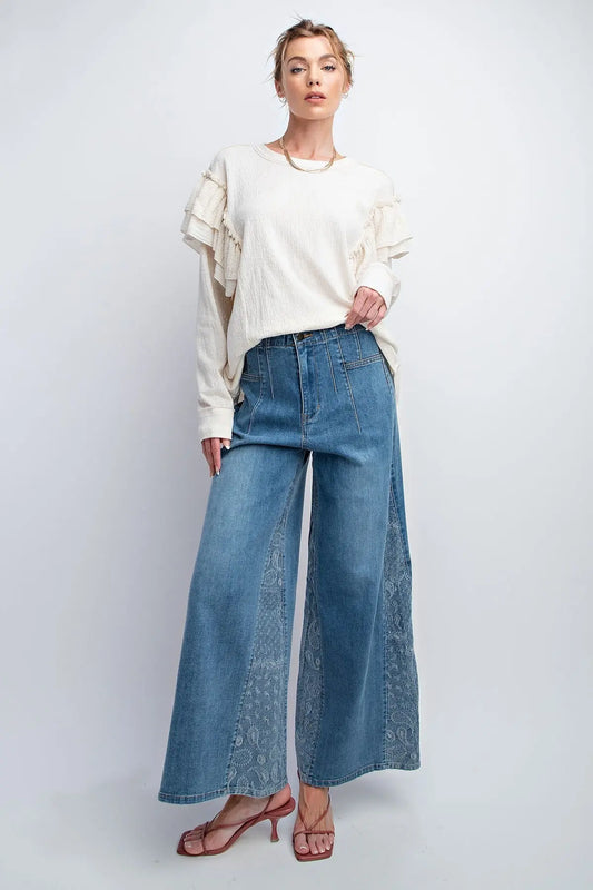 Double Ruffle Sleeves Top - Mr Lou’s Place