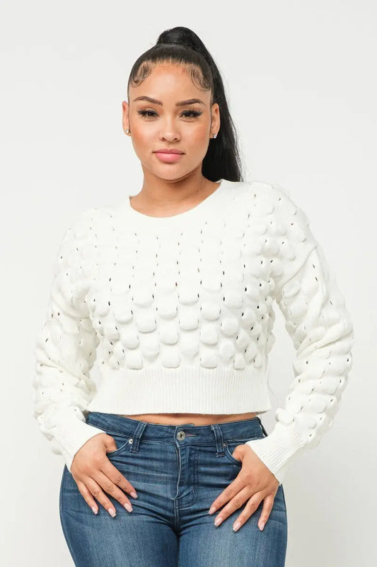 Checker Sweater Top - Mr Lou’s Place