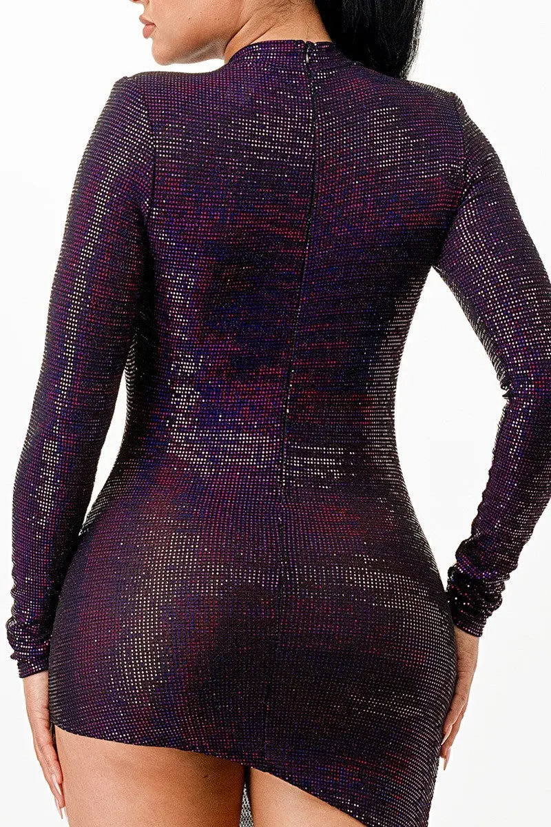 Night Dress With Unbalanced Skirt - Mr Lou’s Place