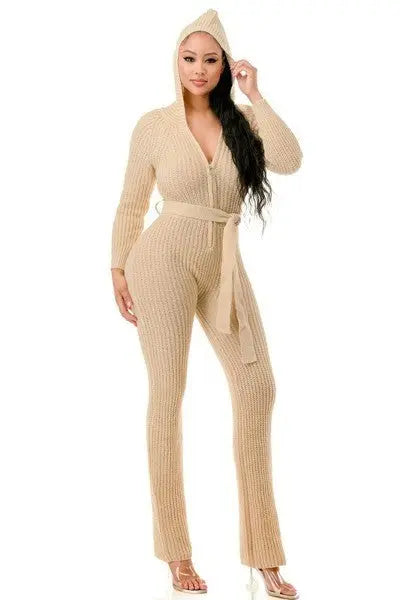 Monroe Hooded Jumpsuit - Mr Lou’s Place