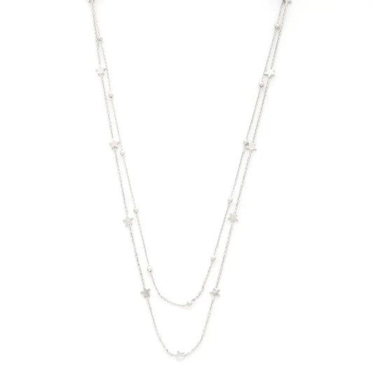 Dainty Star Charm Beaded Layered Necklace - Mr Lou’s Place