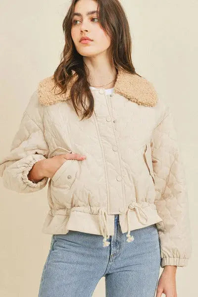 Spread Collar Jacket With Tie Details - Mr Lou’s Place