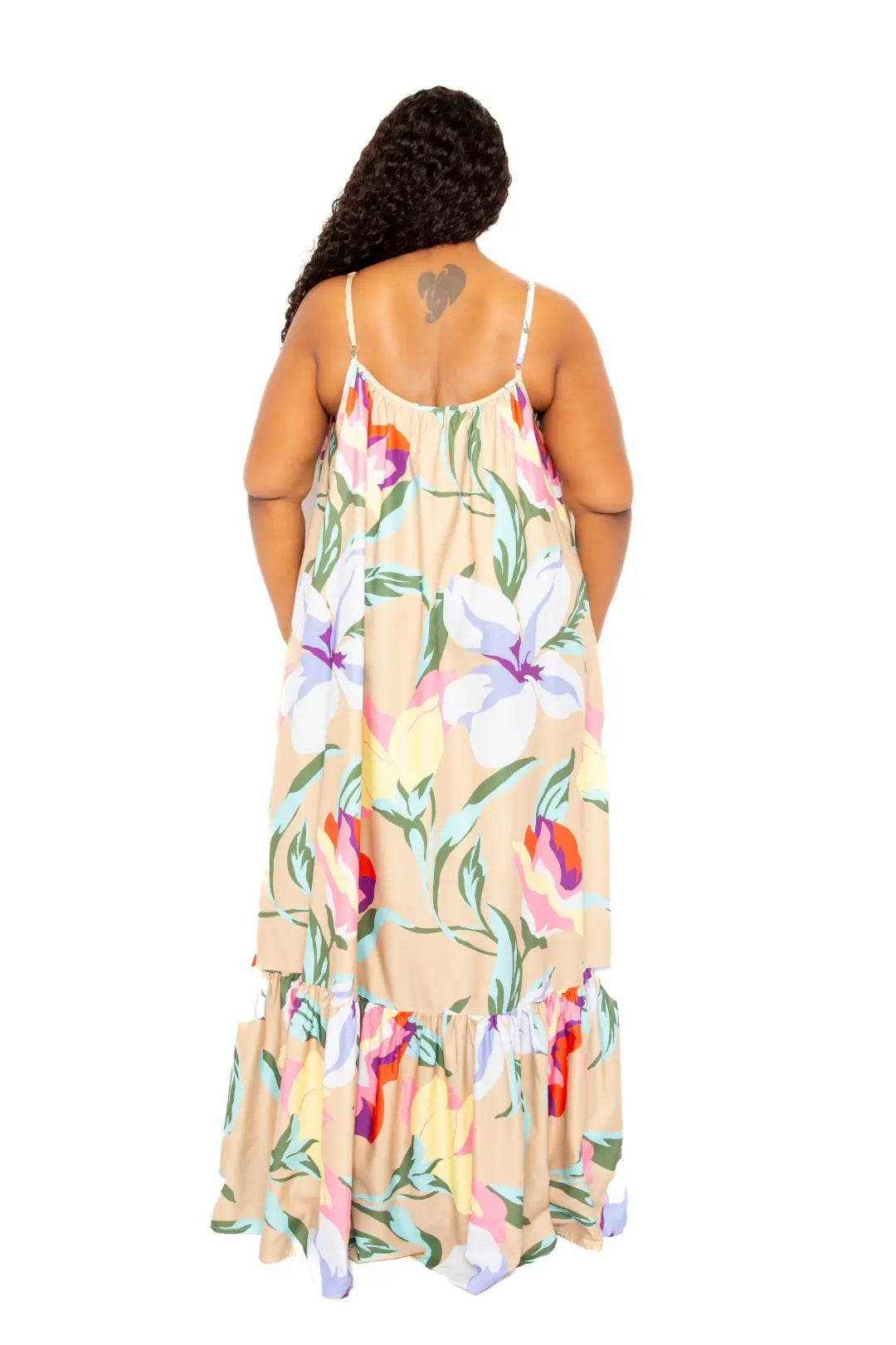 Printed Voluminous Maxi Dress - Mr Lou’s Place